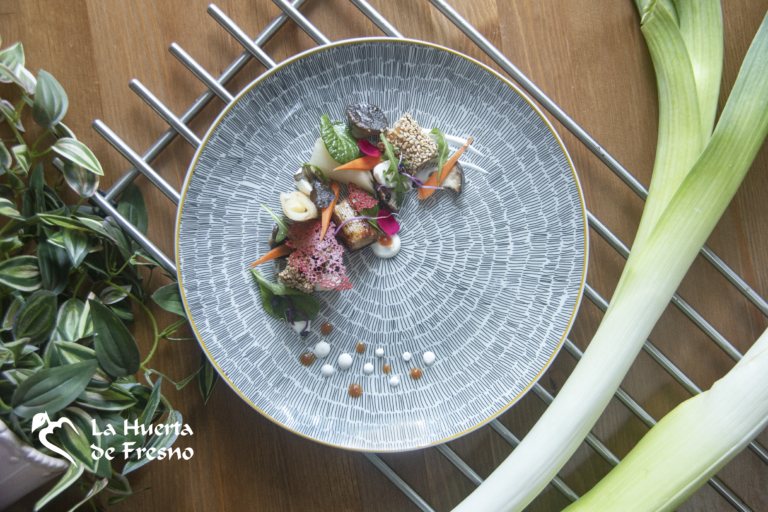 Ensalada navidad con productos la huerta de fresno